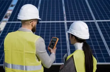 Large-scale commercial solar panel installation in Lahore